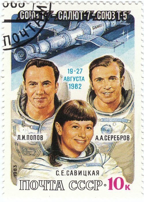Svetlana Savitskaya and 1982 crew