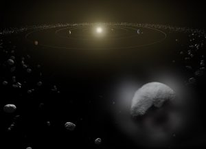 Asteroid belt. Credit:Image Credit: ESA/ATG medialab
