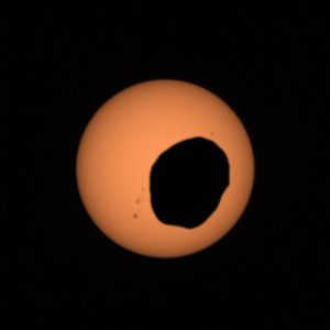 Mars eclipse