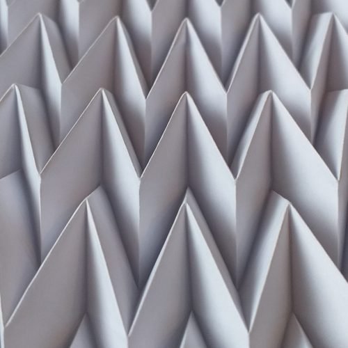 Origami herringbone tessellation