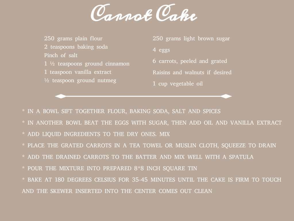 Rocket cake: carrot cake part
