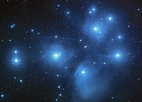 The Seven Sisters, an open cluster